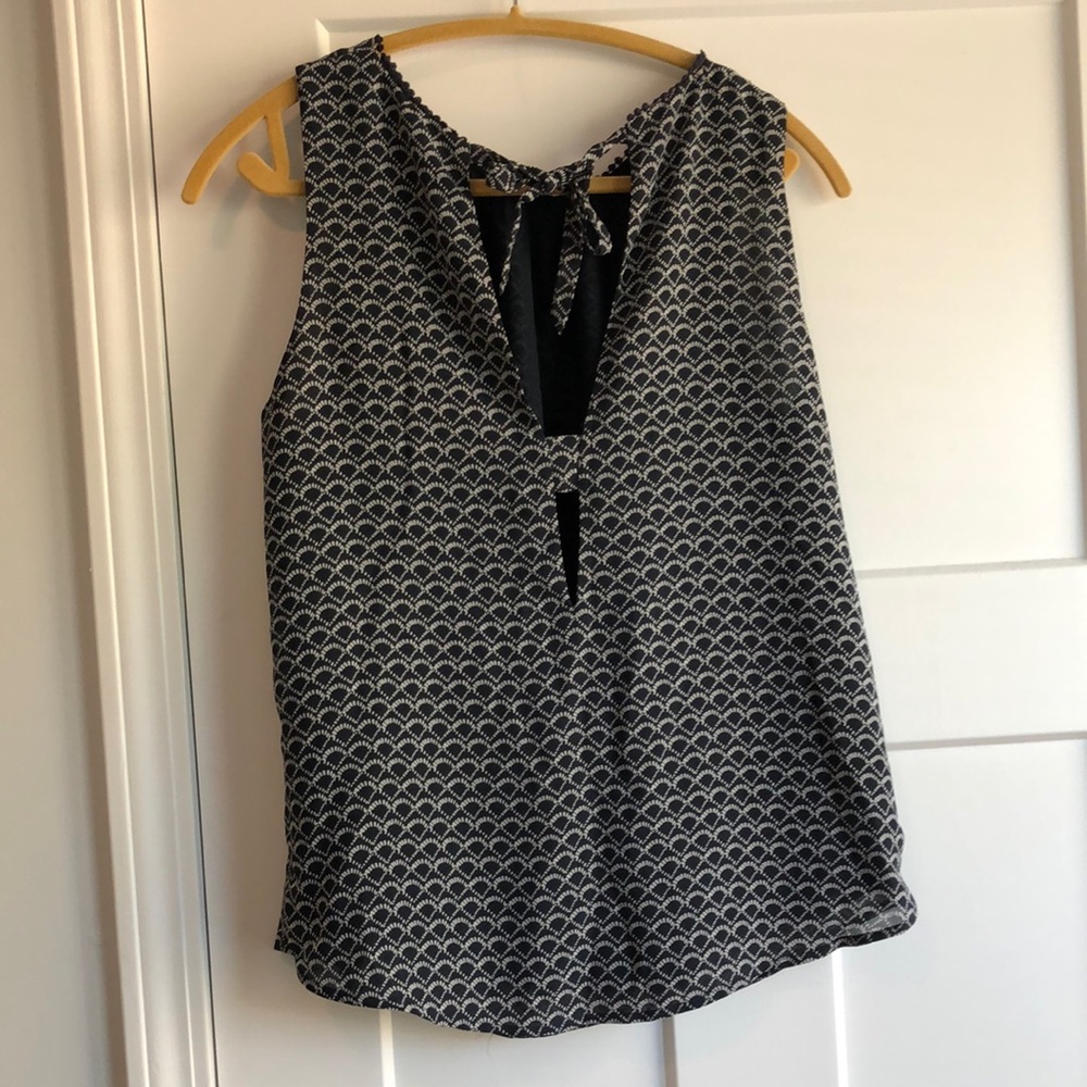 H&M Navy and White Sleeveless Top - Picture 4 of 6